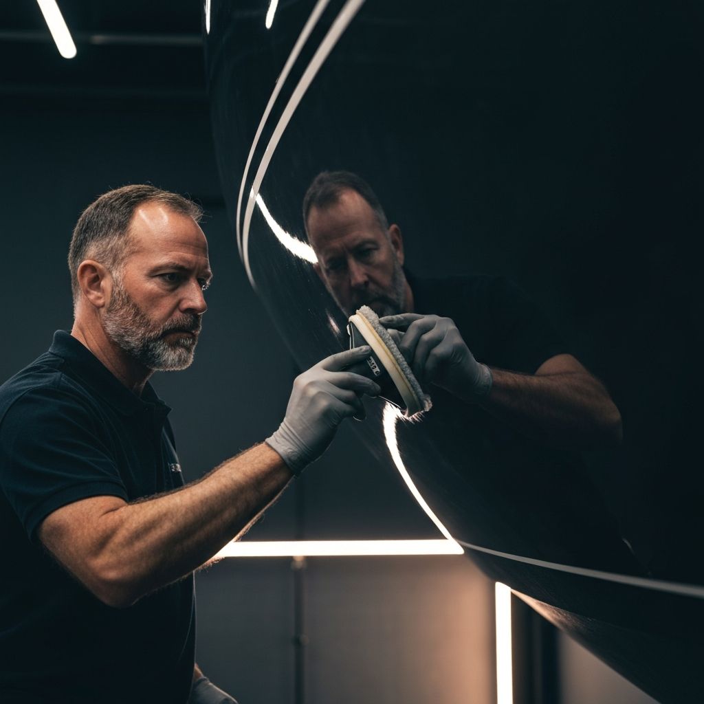Professional ceramic coating application